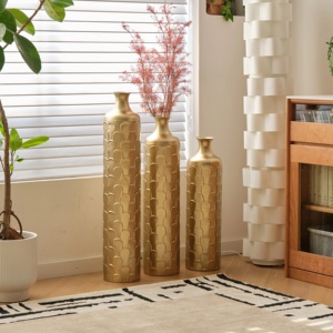 Florero de Metal de calidad Superior, el mejor diseño para mesa de oficina de boda o sala de estar, estilo costero, venta al por mayor - Product Image 6