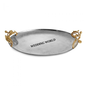 Decorative Metal <b>Chocolate</b> Tray Premium Quality Handmade <b>Chocolate</b> Platter Classic Stylish New <b>Chocolate</b> Tray - Product Image 6