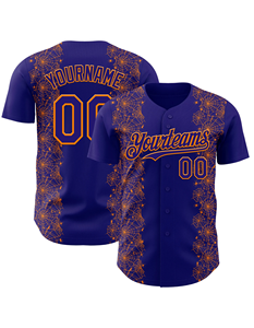 Uniforme de maillot de baseball personnalisé chemise à boutons logo brodé tissu en maille respirant direct d'usine - Product Image 6