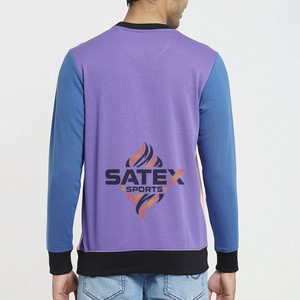 Service OEM Sweat-shirt unisexe d'hiver Dernier design Couleur unie Col rond Manches régulières Broderie en molleton Coton mélangé - Product Image 3