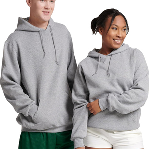 Sudadera con Capucha Extra Grande OEM Negra para Hombre, de Algodón Grueso y Felpa, sin Cordones, con Estampado Puff, Estilo Urbano Personalizado - Product Image 6