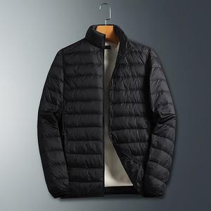 Wholesale Outdoor <b>Light</b> Warm Custom Logo Nylon Black Hooded Winter Bubble Puff Filled Down Puffer <b>Jackets</b> for <b>Men</b> DDP Shipping - Product Image 4