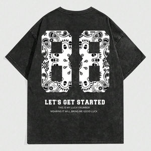 Haute qualité hommes personnalisé DTG DTF impression t-shirts Streetwear été décontracté coton hauts à la mode - Product Image 2