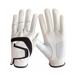 Transpirable antideslizante partícula suave piel de oveja cómodo 100% cuero genuino GUANTES DE Golf Material de cuero GUANTES DE Golf para hombres - Product Image 3
