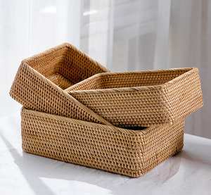 Wholesale Rattan <b>Basket</b> <b>for</b> <b>Bathroom</b> Accessories, <b>Bathroom</b> Organizer - Product Image 1