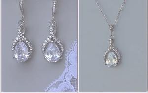 ต่างหูเม็ดเดี่ยวสีเงินมอยส์ซอไนต์ทรงลูกแพร์ต่างหูเม็ดเดี่ยวสวยงามของขวัญฮิปฮอปตามสั่งสำหรับเธอ - Product Image 2