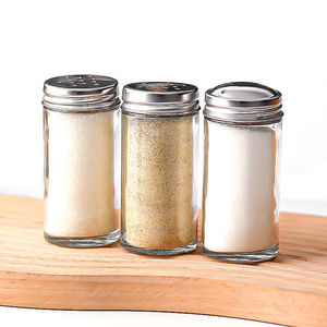 Ensemble de récipients à épices en verre carré avec support organisateur pour le stockage des assaisonnements, distributeur de condiments, bouteilles pour la cuisine, utilisation domestique, professionnel - Product Image 2