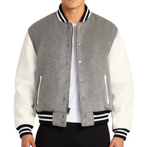 Chaquetas universitarias bordadas con estampado personalizado de alta calidad, chaqueta de béisbol personalizada para hombre, chaqueta de gran tamaño para hombre - Product Image 1