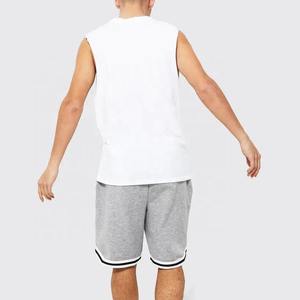 Venta al por mayor de pantalones cortos de gimnasio con logotipo personalizado 100% algodón para fitness, pantalones cortos de baloncesto transpirables cómodos de ajuste holgado - Product Image 3