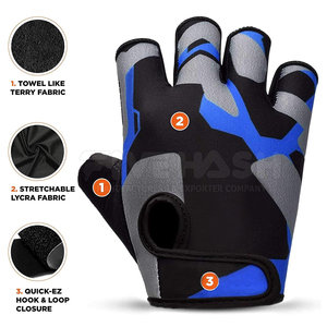 Guantes transpirables para levantamiento de pesas, guantes deportivos para levantamiento de pesas, guantes duraderos para levantamiento de pesas para entrenamiento diario - Product Image 5