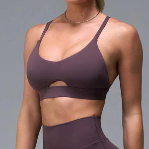 Soutien-gorge de sport personnalisé pour femmes, logo, entraînement, gym, yoga, vêtements de sport, soutien - Product Image 2