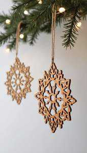 Décoration suspendue de Noël en bois coloré pour le décor de vacances de salle de classe parfait pour l'affichage saisonnier joyeux - Product Image 4