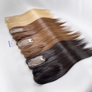 VENTA FLASH Extensiones de cabello humano vietnamita Remy de alta calidad Topper recto natural Listo para enviar - Product Image 3