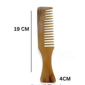 Peigne en corne de buffle naturel fait à la main de qualité supérieure avec motif unique pour le toilettage de la barbe et le style de la moustache au prix de gros - Product Image 2