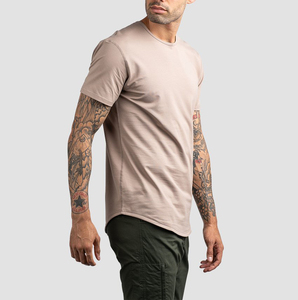 เสื้อยืดผู้ชายคุณภาพสูงวัสดุผ้าฝ้าย100% ระบายอากาศได้ดีสไตล์แบบสวมหัวแห้งเร็ว - Product Image 4