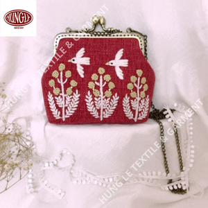 Portefeuille portable élégant brodé à la main en gros pour les occasions formelles de style vintage - Product Image 1