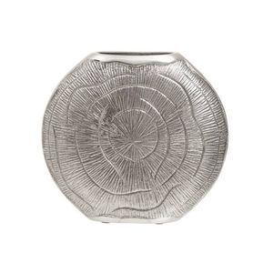 Vase en aluminium léger fabriqué à la main avec une finition brossée de qualité supérieure pour un décor élégant de salon et de bureau - Product Image 5