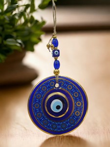 Ojo Turco DAFNI de 13 cm, Hecho a Mano, con Impresión en Relieve, Magnético, de Vidrio, Tradicional, Regalo Promocional, Decoración de Pared, Estambul - Product Image 1