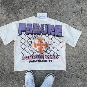 T-shirt Homme Personnalisé OEM avec Logo DTG, 100% Coton Lourd, Manches Courtes, Coupe Ample, Impression Sérigraphique, Style Urbain, Séchage Rapide - Product Image 5