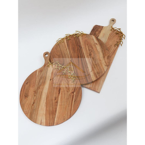 Planche à découper et blocs de forme ronde en bois et en marbre les plus vendus pour le restaurant d'hôtel de table et les ustensiles de cuisine - Product Image 2