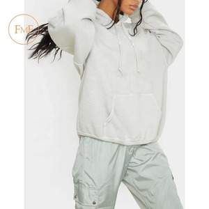 Proveedor Listo para Entrega: Sudadera Larga de Felpa para Mujer, Estilo Holgado, Ropa Urbana, Logotipo Frontal, Tejido Suave, Transpirable y Cómodo - Product Image 3