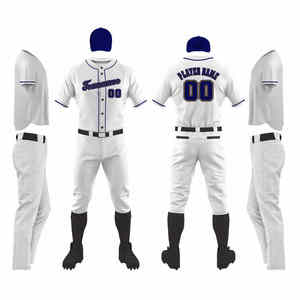 Uniformes de baseball avec logo personnalisé Uniforme de baseball avec impression par sublimation Nouveau design Uniforme de baseball à vendre - Product Image 6