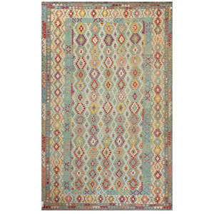 Alfombra Kilim de Maimana, Afganistán, 498 x 316 cm, Alfombras y Conjuntos Tradicionales Afganos - Product Image 1