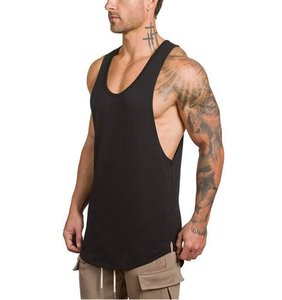 Débardeurs pour hommes en coton confortables sans manches, débardeur de fitness, musculation, entraînement, chemise de sport - Product Image 1