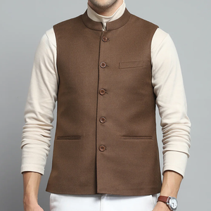 Gilet en tissu doux personnalisé pour hommes Nouvelle mode tendance Style Gilet pour hommes pour Mehndi Vêtements pour hommes pakistanais - Product Image 3