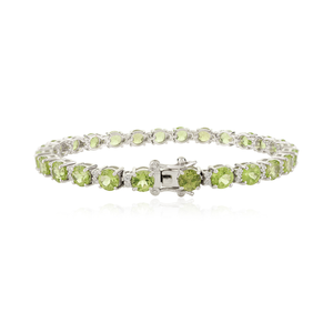 Meilleure vente août pierre de naissance déclaration Bracelet Unique conception de bijoux péridot naturel américain diamant Fine chaîne lien - Product Image 3