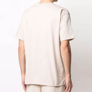 T-shirt en coton pour homme, streetwear, coupe ample confortable, manches courtes, doux et respirant, commande en gros, logo personnalisé, OEM ODM - Product Image 4