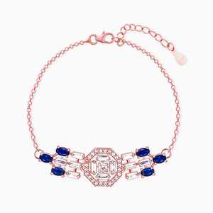 Collection Anushka Sharma Bracelet élégant en or rose avec chaîne fine et maillon - Product Image 4