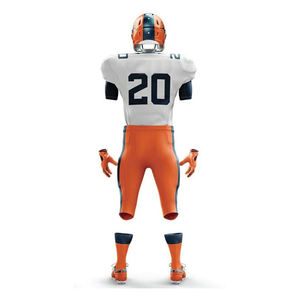 Uniforme de football américain sur mesure pour hommes, nouveau design, taille plus, respirant, en spandex/polyester, impression numérique, XL - Product Image 6