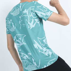 Precio bajo Producto de moda Hombres de moda Camiseta de impresión Tela cómoda Camiseta ligera Material de algodón Hombres Camiseta - Product Image 4