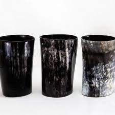 VERRE personnalisé fabriqué à la main sculpté en corne naturelle verre en gros pour le vin bière eau maison Restaurant hôtel inspiré Inde - Product Image 3