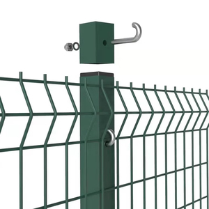 Panneau de clôture décoratif extérieur pour la sécurité domestique, en acier au carbone soudé en 3D, galvanisé à chaud, revêtu de PVC, écologique, imperméable - Product Image 1