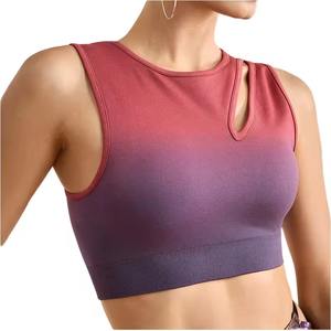 Soutien-gorge de sport pour femmes, nouvelle arrivée, personnalisable en gros, respirant, push-up, pour la salle de sport et le yoga, impression par sublimation pour la course à pied - Product Image 2