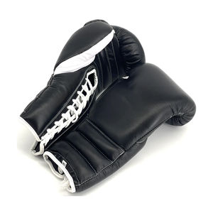 Gants de boxe en cuir véritable de qualité supérieure RTS, imperméables et à fermeture lacée, fabriqués sur mesure pour le sparring - Product Image 1
