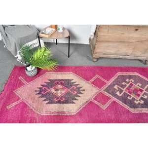 พรมปูพื้นขนสัตว์ตุรกีสีม่วงม่วงวินเทจขนาด31x108ฟุตชุดลาเท็กซ์สำรองขนาดใหญ่สำหรับตกแต่งห้องรับแขกโถงทางเดินวัยรุ่น - Product Image 2