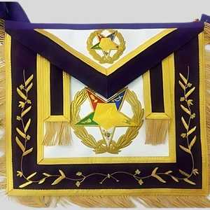 Chapeaux de cérémonie complets brodés pour Maître Maçon, Rang Provincial, Rite Écossais, Régalia maçonnique - Product Image 1