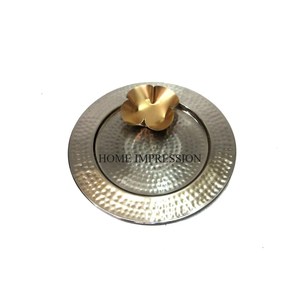 Assiettes de service de chocolats et de bonbons en métal robuste couleur argent fini brillant poli centre de table au prix de gros - Product Image 6