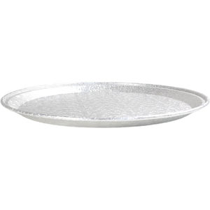 Accessoires d'hôtel de qualité supérieure Vaisselle Plateau de service Meilleur design Couleur argent Forme ronde Plateau de service Plateau de nourriture en aluminium - Product Image 2
