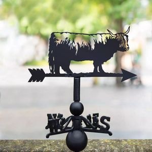 Girouette décorative en fer avec motif animal complexe idéal pour les granges sur les toits et la décoration de jardin de style vintage - Product Image 1