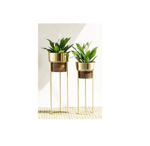 Modern Metal Planter Handcrafted Antique <b>Brass</b> Detailing Premium Finish Eco-Friendly Customizable for Luxurious Garden Decor - Product Image 6