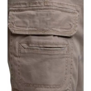 Short cargo de travail décontracté 100% coton pour hommes OEM Offre Spéciale Short cargo à boutons personnalisés - Product Image 4