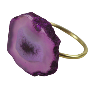 Anneau de serviette en agate de couleur personnalisée au design attrayant pour la maison, l'hôtel, les fêtes, les occasions et les cadeaux, vaisselle - Product Image 1