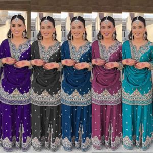 Costumes Palazzo de créateur pour femmes, vêtements ethniques élégants et à la mode pour les mariages, les fêtes et les fêtes - Product Image 2