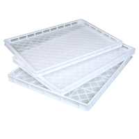 Plateau de séchage en plastique maillé empilable de qualité alimentaire HDPE avec conception recyclable haute résistance pour les applications alimentaires et les gels souples