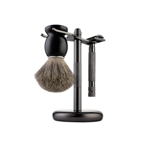 Super Black Mate Handle Folding <b>Razor</b> Hair Salon Hairdressing shaving Hairdressing Knife Holder Gift Shaver Top Stainless Steel - Product Image 3