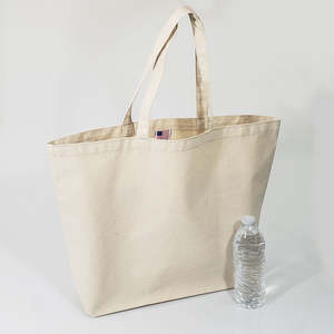<b>Medium</b> Carry-All Large Canvas Tote <b>Bag</b> Durable Eco-Friendly Beach <b>Bag</b> Letter Washable Recyclable for Daily Use Advertising Made - Product Image 2